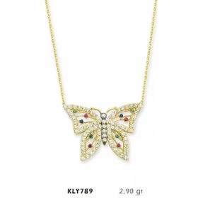 Harem Altın KLY789 14 Ayar Kelebek Altın Kolye