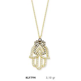 Harem Altın KLY794 14 Ayar Altın Fatma Eli Kolye