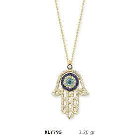 Harem Altın KLY795 14 Ayar Altın Fatma Eli Kolye