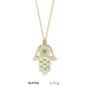 Harem Altın KLY796 14 Ayar Altın Fatma Eli Kolye