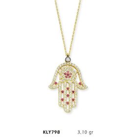 Harem Altın KLY798 14 Ayar Altın Fatma Eli Kolye