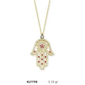 Harem Altın KLY798 14 Ayar Altın Fatma Eli Kolye