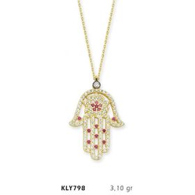 Harem Altın KLY798 14 Ayar Altın Fatma Eli Kolye