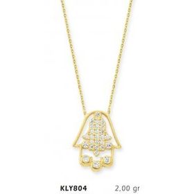 Harem Altın KLY804 14 Ayar Altın Fatma Eli Kolye