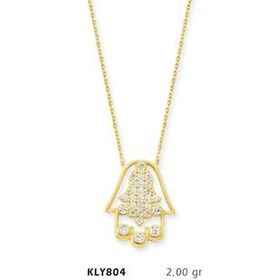 Harem Altın KLY804 14 Ayar Altın Fatma Eli Kolye