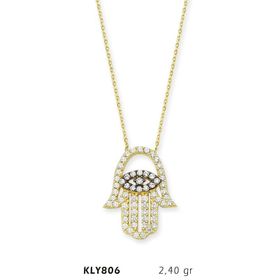 Harem Altın KLY806 14 Ayar Altın Fatma Eli Kolye