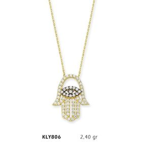 Harem Altın KLY806 14 Ayar Altın Fatma Eli Kolye