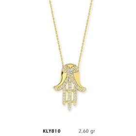 Harem Altın KLY810 14 Ayar Altın Fatma Eli Kolye