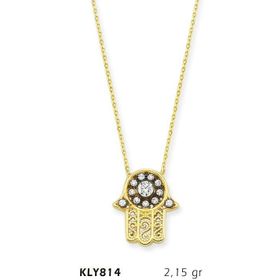 Harem Altın KLY814 14 Ayar Altın Fatma Eli Kolye