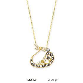Harem Altın KLY824 14 Ayar Altın Vav Kolye