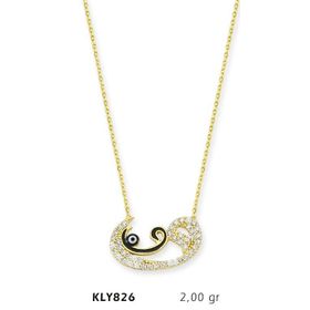 Harem Altın KLY826 14 Ayar Altın Vav Kolye