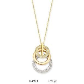 Harem Altın KLY831 14 Ayar Altın İç İçe Halka Kolye