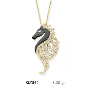 Harem Altın KLY841 14 Ayar Deniz Atı Altın Kolye