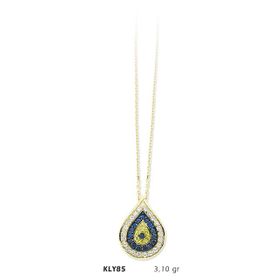Harem Altın KLY85 14 Ayar Altın Nazar Boncuğu Kolye