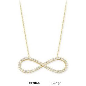 Harem Altın KLY864 14 Ayar Altın Sonsuzluk Kolye