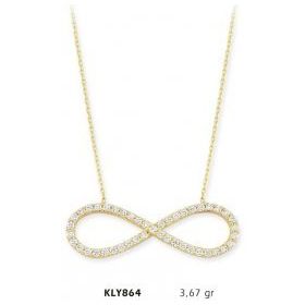 Harem Altın KLY864 14 Ayar Altın Sonsuzluk Kolye