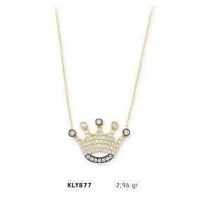 Harem Altın KLY877 14 Ayar Altın Kral Tacı Kolye
