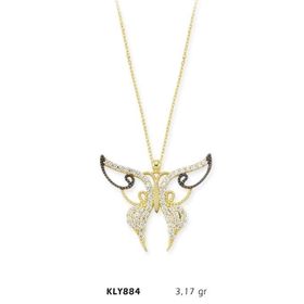 Harem Altın KLY884 14 Ayar Kelebek Altın Kolye