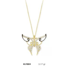 Harem Altın KLY884 14 Ayar Kelebek Altın Kolye