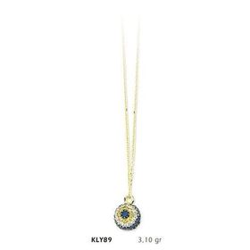 Harem Altın KLY89 14 Ayar Altın Nazar Boncuğu Kolye