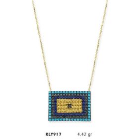 Harem Altın KLY917 14 Ayar Nazar Boncuğu Altın Kolye