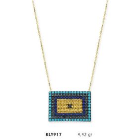 Harem Altın KLY917 14 Ayar Nazar Boncuğu Altın Kolye