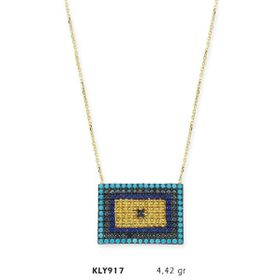 Harem Altın KLY917 14 Ayar Nazar Boncuğu Altın Kolye