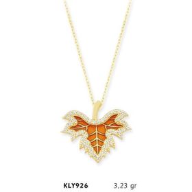 Harem Altın KLY926 14 Ayar Altın Yaprak Kolye