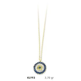 Harem Altın KLY93 14 Ayar Altın Nazar Boncuğu Kolye