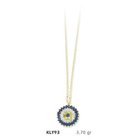 Harem Altın KLY93 14 Ayar Altın Nazar Boncuğu Kolye