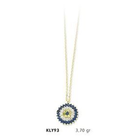 Harem Altın KLY93 14 Ayar Altın Nazar Boncuğu Kolye