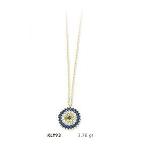Harem Altın KLY93 14 Ayar Altın Nazar Boncuğu Kolye