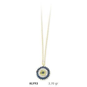 Harem Altın KLY93 14 Ayar Altın Nazar Boncuğu Kolye