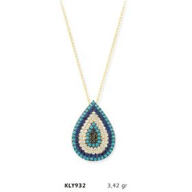 Harem Altın KLY932 14 Ayar Nazar Boncuğu Altın Kolye
