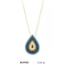 Harem Altın KLY935 14 Ayar Nazar Boncuğu Altın Kolye