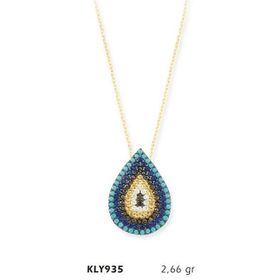 Harem Altın KLY935 14 Ayar Nazar Boncuğu Altın Kolye