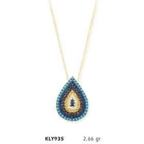 Harem Altın KLY935 14 Ayar Nazar Boncuğu Altın Kolye