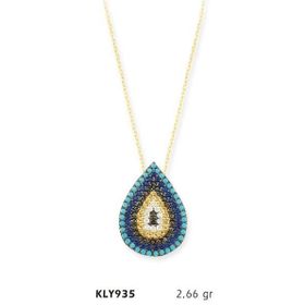 Harem Altın KLY935 14 Ayar Nazar Boncuğu Altın Kolye