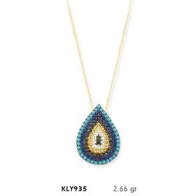 Harem Altın KLY935 14 Ayar Nazar Boncuğu Altın Kolye
