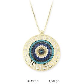 Harem Altın KLY938 14 Ayar Nazar Boncuğu Altın Kolye