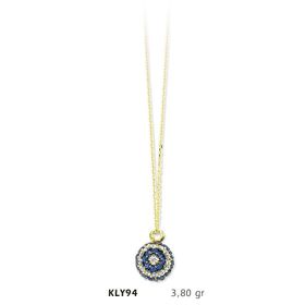 Harem Altın KLY94 14 Ayar Altın Nazar Boncuğu Kolye