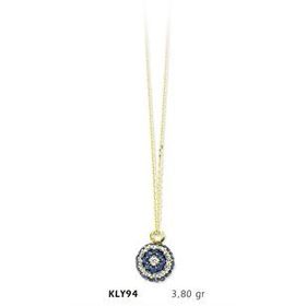 Harem Altın KLY94 14 Ayar Altın Nazar Boncuğu Kolye