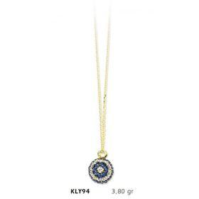 Harem Altın KLY94 14 Ayar Altın Nazar Boncuğu Kolye