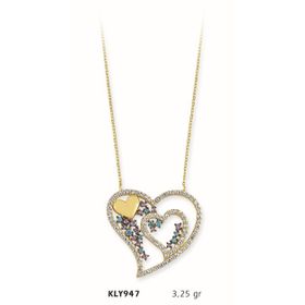 Harem Altın KLY947 14 Ayar Altın Kalp Kolye