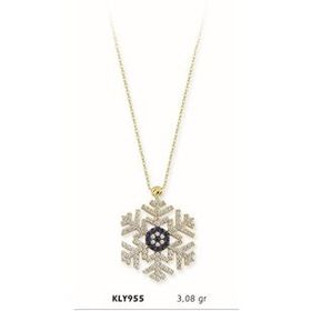 Harem Altın KLY955 14 Ayar Altın Kar Tanesi Kolye