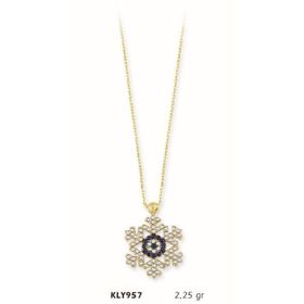 Harem Altın KLY957 14 Ayar Altın Kar Tanesi Kolye