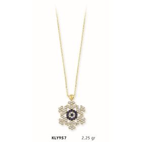 Harem Altın KLY957 14 Ayar Altın Kar Tanesi Kolye