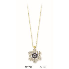 Harem Altın KLY957 14 Ayar Altın Kar Tanesi Kolye