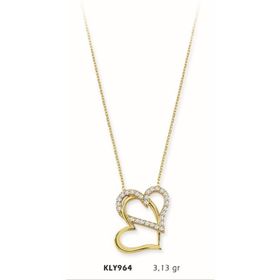 Harem Altın KLY964 14 Ayar Altın Kalp Kolye