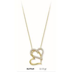 Harem Altın KLY964 14 Ayar Altın Kalp Kolye